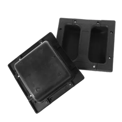 1 Set Replacement Sound Loudspeakers Recessed Handle Pull Handles Container Handle Black for Guitar