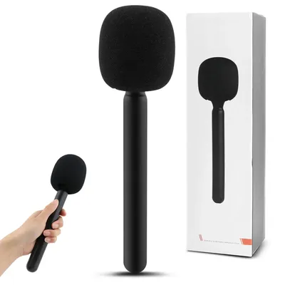 Handheld Adapter Lightweight With Foam Interview Microphone Handle TV Reporter Wireless Cold Shoe
