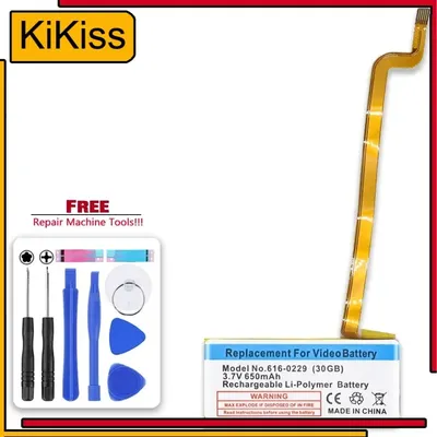 Classic 5th 6Th 7Th 30GB 80GB 120GB 160GB For iPod 4 5/5.5 6 7 Gen 616-0229 616-0232 Battery For