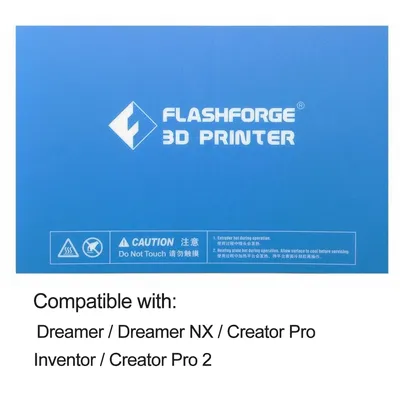 Pre-cut Build Plate Tape×5（pcs）For Flashforge Creator Pro 2/Creator Pro /Dreamer/Dreamer NX/Inventor
