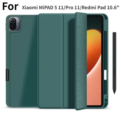 Case For Xiaomi RedMi Pad 10.6"SE 11"Tablet Pencil Holder Cover Mipad 5 Mi Pad 6 Pro 11 Stand Flip
