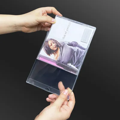 10PCS Transparent PET Disc CD Case DVD Holder CD Sleeve Dust-proof Moisture-proof Storage Organizer