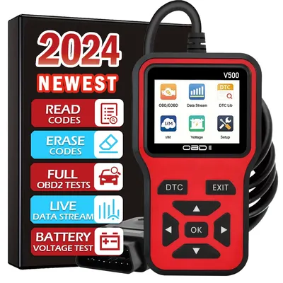 Car OBD2 Scanner Diagnostic Tool Code Reader, Car Voltage Tester Engine Fault Code Scanner, Charging