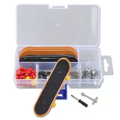 5Pcs/set Plastic Mini Finger Skating Board Deck Table Sport Game DIY Fingerboard Skateboard Gifts