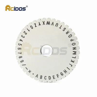 RCIDOS Character plate wheel for YL-360 Manual nameplate marking machine,2/2.5/3/4/5/6mm