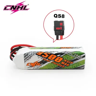 CNHL Lipo 4S 14.8V Battery 9500mAh 90C With QS8 Plug For RC Cars Parts Boats Helicopter Airplane Jet