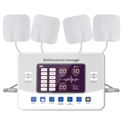 12 Modes TENS Low Frequency Therapy Device EMS Muscle Stimulator Electric Pulse Massager Myostimulation Apparatus Massage Relax