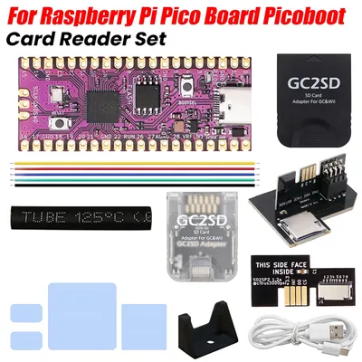 For Raspberry Pi Pico Board Picoboot IPL Replacement Modchip and SD2SP2 Adapter Card Reader For