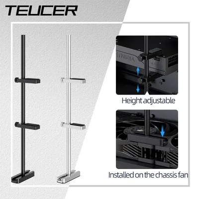 Teucer VC-4 Graphics Card Holder Adjustable Jack Aluminum Alloy GPU Video Card Bracket Support
