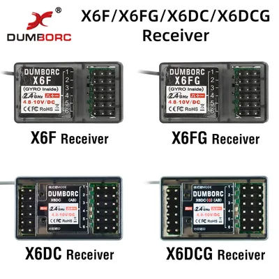 DUMBORC X6F/X6FG/X6DC/X6DCG 2.4G 6CH Radio Control System Receiver for X4 X5 X6 X6P Transmitter RC