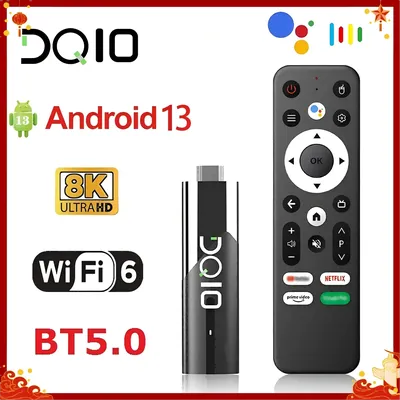 DQ10 ATV Mini TV Stick Android13 Allwinner H618 Support 8K Video 4K Wifi6 Quad Core Cortex A53 Voice
