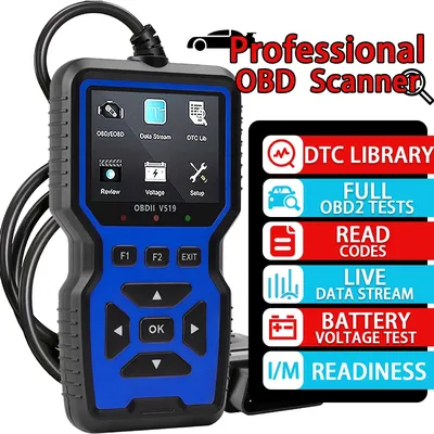 Car OBD2 Scanner Diagnostic Tool Code Reader, Car Voltage Tester Engine Fault Code Scanner, Charging