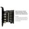 Power Expansion Card Dual Channel Power Saving Controller 4 Bit Hard Drive PCI Expansion Card with