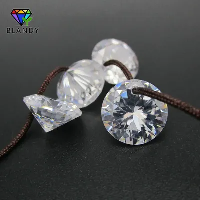 4.0mm~10mm 5A Loose Cubic Zirconia Stones 5mm 6mm Round Brilliant Cut CZ Stone Synthetic Gems with