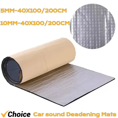 40X100/200cm Car Soundproofing Deadening Mat Sound Deadening Car Heat Noise Insulation Deadening Mat