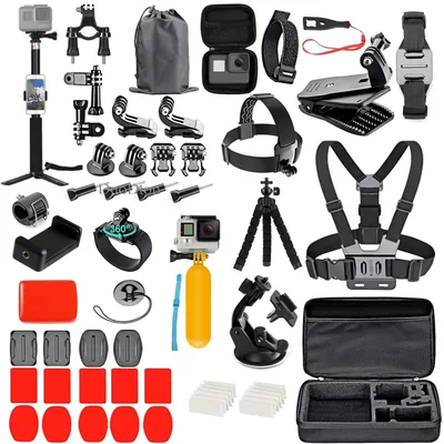 Action Camera Accessories Set For Gopro Hero 12 11 10 For Xiaomi Yi Insta360 X4 X3 Case Kit Strap