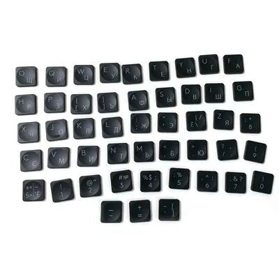 GreyBlack Russia 48 Keycaps Replacement Keycap Key Cap &Scissor For Logitech Craft MX YR0073 YR0064