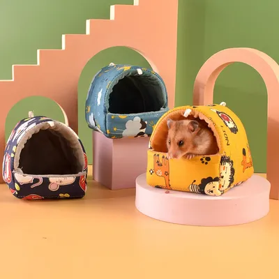 Cute House Guinea Pig Ferrets Small Animal Hammock Ferret Ferret Cage Accessories Beds Winter Warm