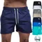 Mens Swim Trunks with Pockets Mesh Liner Summer Casual Beach Board Shorts Quick Dry Swimming Bathing