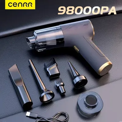 CENRR 98000PA Powerful Mini Car Vacuum Cleaner Cordless Wireless Car Cleaner HandHeld Portable