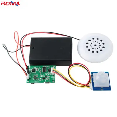 Sound Recording Module MP3 Music Voice Playback Kit with PIR Infrared Sensor Support USB Download TF