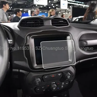 Tempered Glass Screen Protector Film For Jeep Renegade Uconnect 8.4 Inch 2018 2019 Navigation
