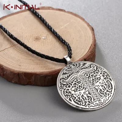 Kinitial Retro Double Deer Pendants Tree of Life World Tree Pendant irminsul Viking Animal Deer