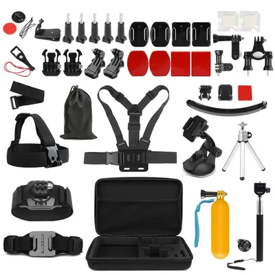 Action camera Universal Action Camera Accessory for GoPro Hero 9 8 7 6 5 Black for Xiaomi Yi Lite