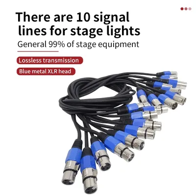 10pcs/batch 3 pin DMX cable stage DMX link line LED PAR stage light Dmx cable Dj equipment