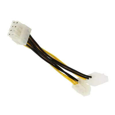 6 inch ATX 12V P4 4-Pin with Molex LP4 to EPS 12V 8-Pin Motherboard /CPU Power Supply Adapter