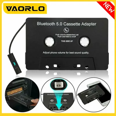 VAORLO Universal Bluetooth Converter Car Tape Converter Car MP3/SBC/stereo Bluetooth Audio Cassette