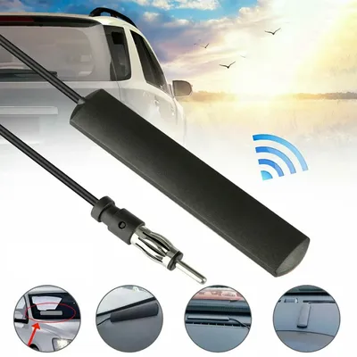 DC 5-12V Car Interior Hidden Amplified Antenna 3 Meter Signal Amplifier Booster Antena 85-860Mhz