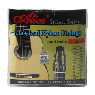 Alice AC1032 AC1032C 10 Strings Classical Guitar Strings Set Normal Tension 026-063 Silver Plated