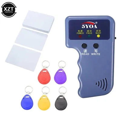 RFID Duplicator Card Reader 125KHz EM4100 Copier Writer Video Programmer T5577 Rewritable ID Keyfobs