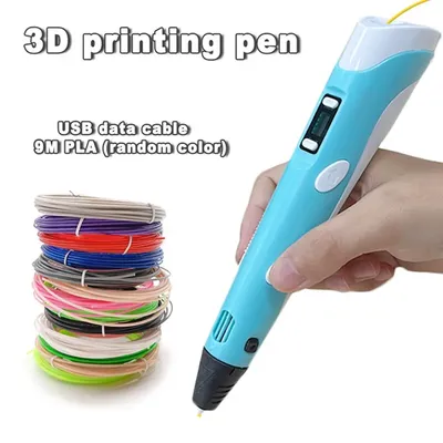 USB 3D Printing Pen DIY Drawing 9M PLA Filament Three-dimensional Graffiti Toys Art Tools For Kids