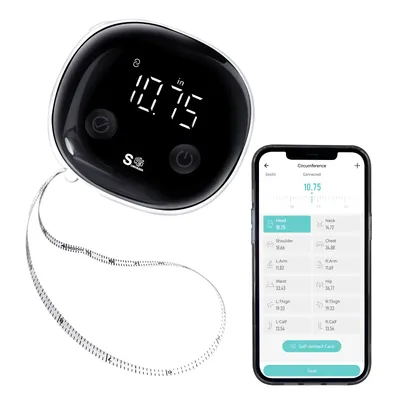 Fitdays Smart Body Measuring Tape with APP, Bluetooth Body Tape Measure for Fitness Weight Loss