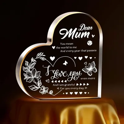Unique Mum/Mummy Gifts Idea for Mother's Day Present, Personalised Paperweight Plaque Keepsake