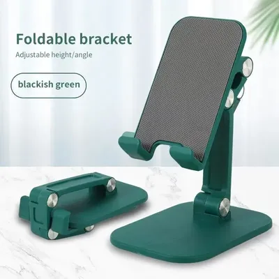 1PC Three Sections Foldable Desk Mobile Phone Holder For iPhone iPad Tablet Flexible Table Desktop