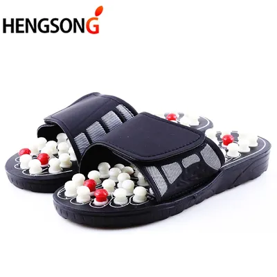 Acupoint Massage Slippers Massager Shoes For Feet Unisex Home Flip Flop Health Care Rotating Feet Chinese Acupressure