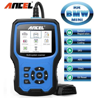 ANCEL BM700 OBD2 Automotive Scanner All System Code Reader Oil Battery EPB Airbag TPMS BMS Reset OBD