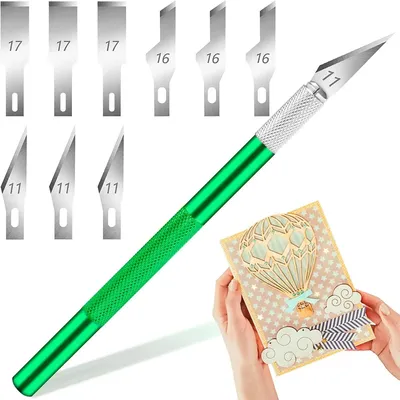 Craft Knife Set Hobby Knife Set, Exacto Knife Set, Precision Craft Knife Hobby Knife Set with 10pcs