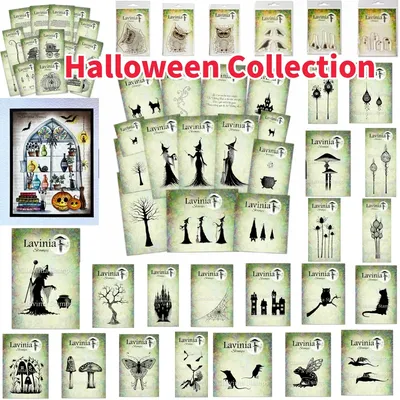 Stamp Scrapbook 2024 Halloween Clear Stamps Collection for DIY Making Gift Card Scrapbooking Craft