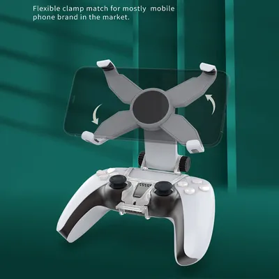PC Flexible Controller Clamp Stand 360 Degree Angle Adjustment Phone Holder For PS5 Controller