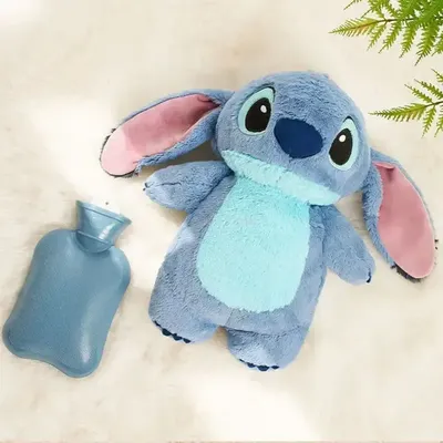 Stitch Disney Anime Winter Extra Large Plush Hot Water Bottle Women's Home Water Filling Hand Warmer