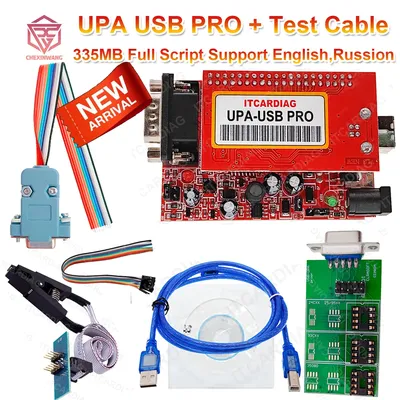 2024 UPA USB PRO V1.3 SN:050D5A5B with Test Cable ECU Chip Tunning with 350MB Full Script Upa Usb