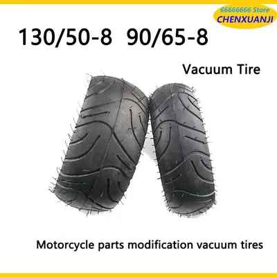 90/65-8 front wheel and 130/50-8 rear wheel Tubeless Tyres Electric Scooter vacuum Tires Motorcycle