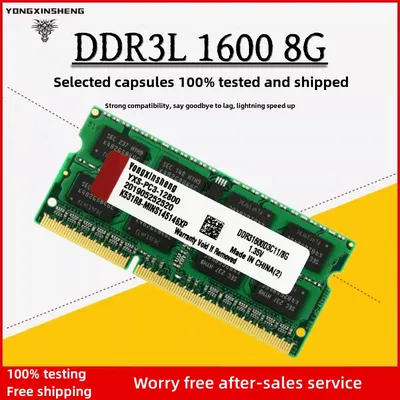 4GB 8GB DDR3 1600 MHz PC3-12800S 204 Pins So-Dimm Laptop Memory DDR3L 1.35V NON ECC Intel and AMD