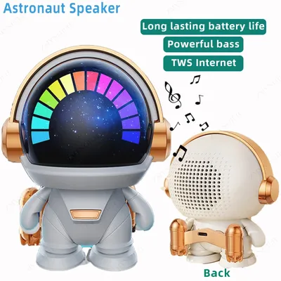 New wireless Bluetooth astronaut astronaut speaker TWS couplet cute desktop space robot subwoofer