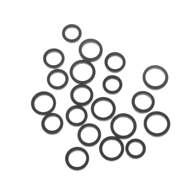 20PCS Mixed Idle Wheel Belt Loop Idler Pulley Rubber Ring For Cassette Deck Tape Recorder