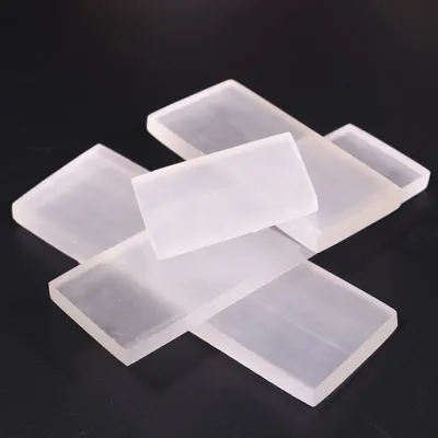 1pc Selenite Charging Station - Natural Crystal Plate For Energy Cleansing & Home Decor, Perfect